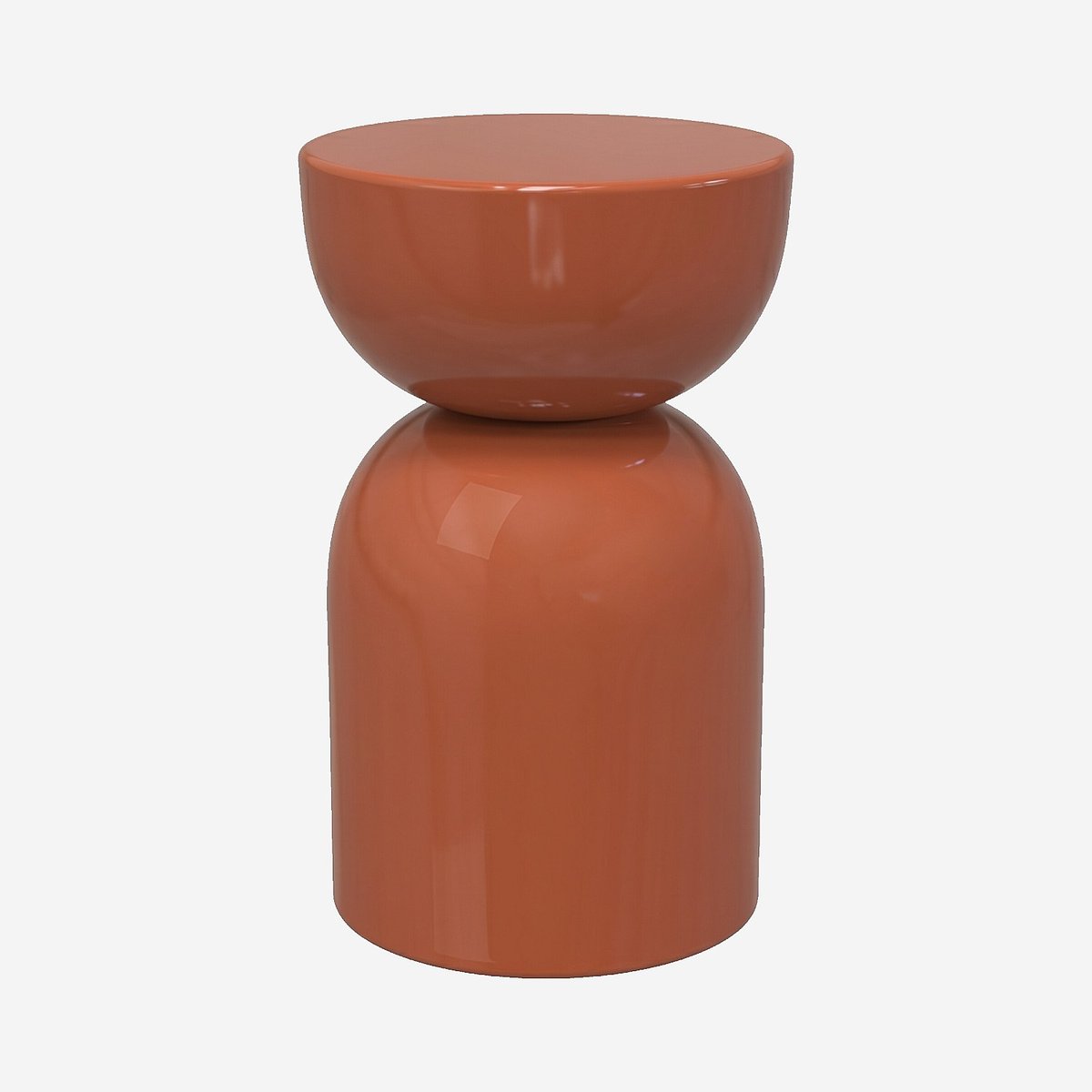 Table d'appoint en métal RAMATA rouge, HABITAT