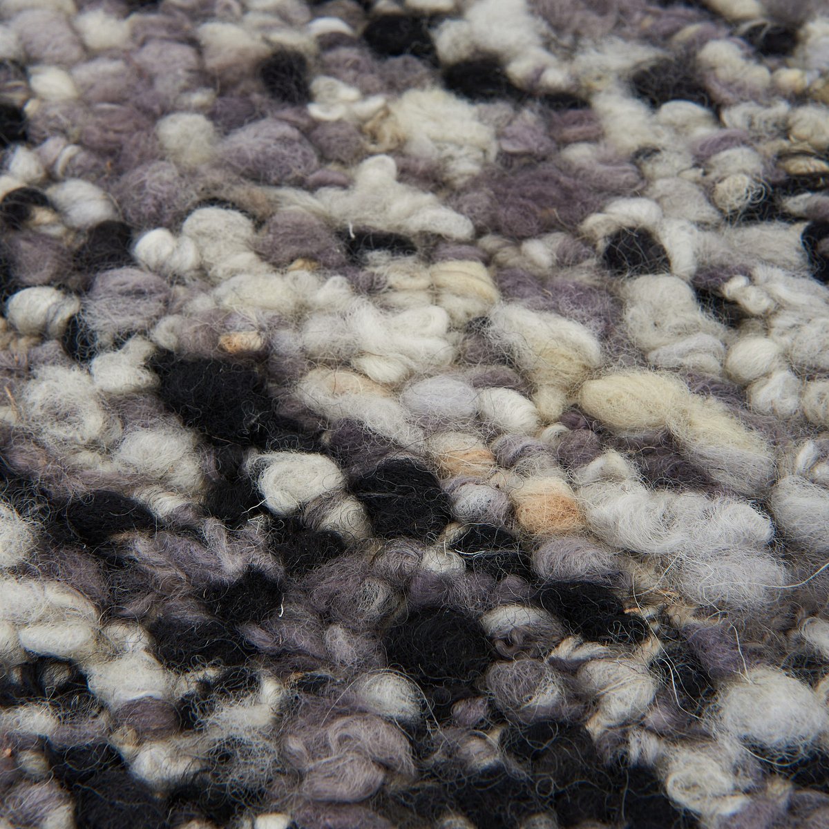 Tapis tissé en laine BENOITE gris, HABITAT