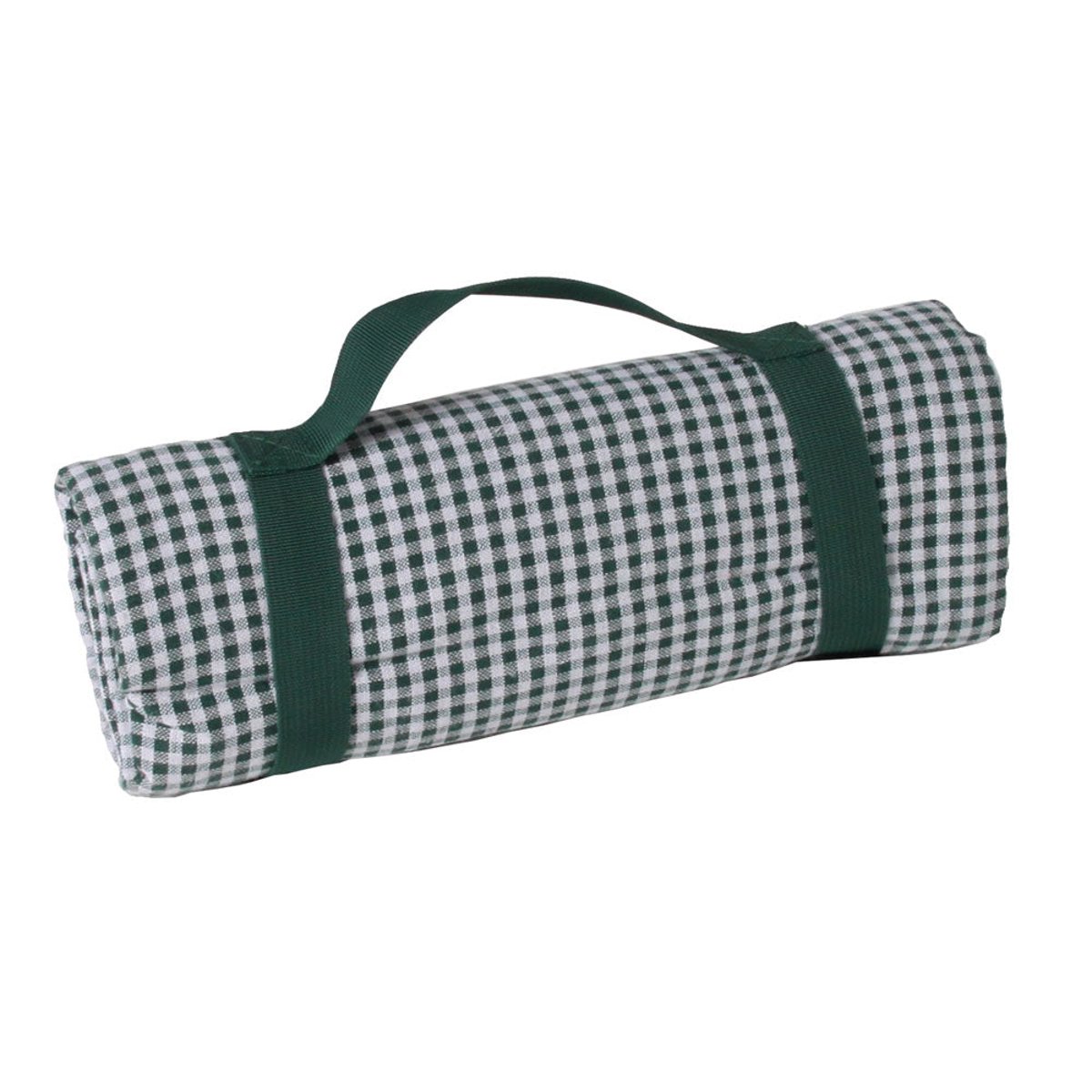 Nappe pique-nique XL à revers imperméable vichy vert foncé, LES JARDINS DE LA COMTESSE