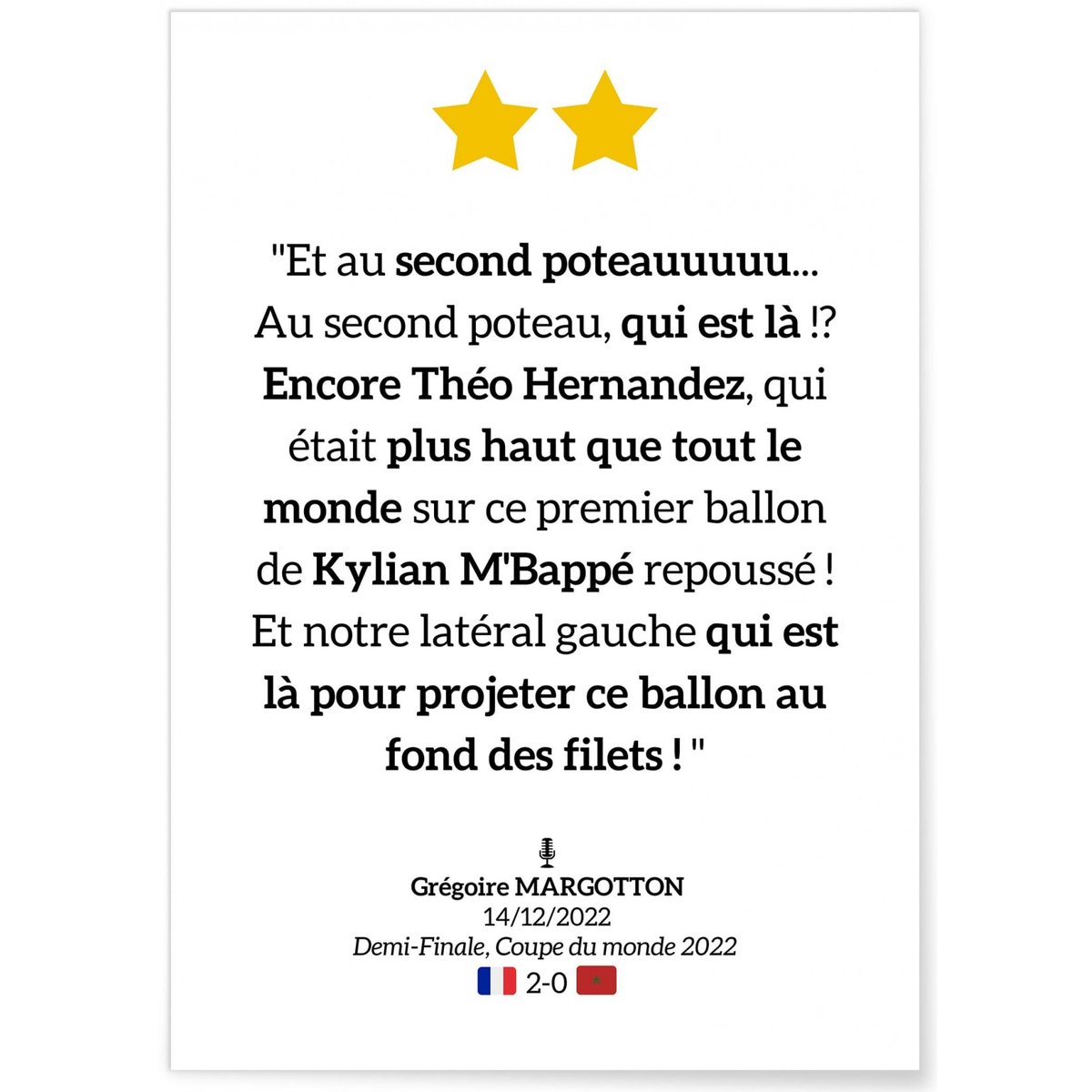 Affiche Encore Théo blanc, L'AFFICHERIE