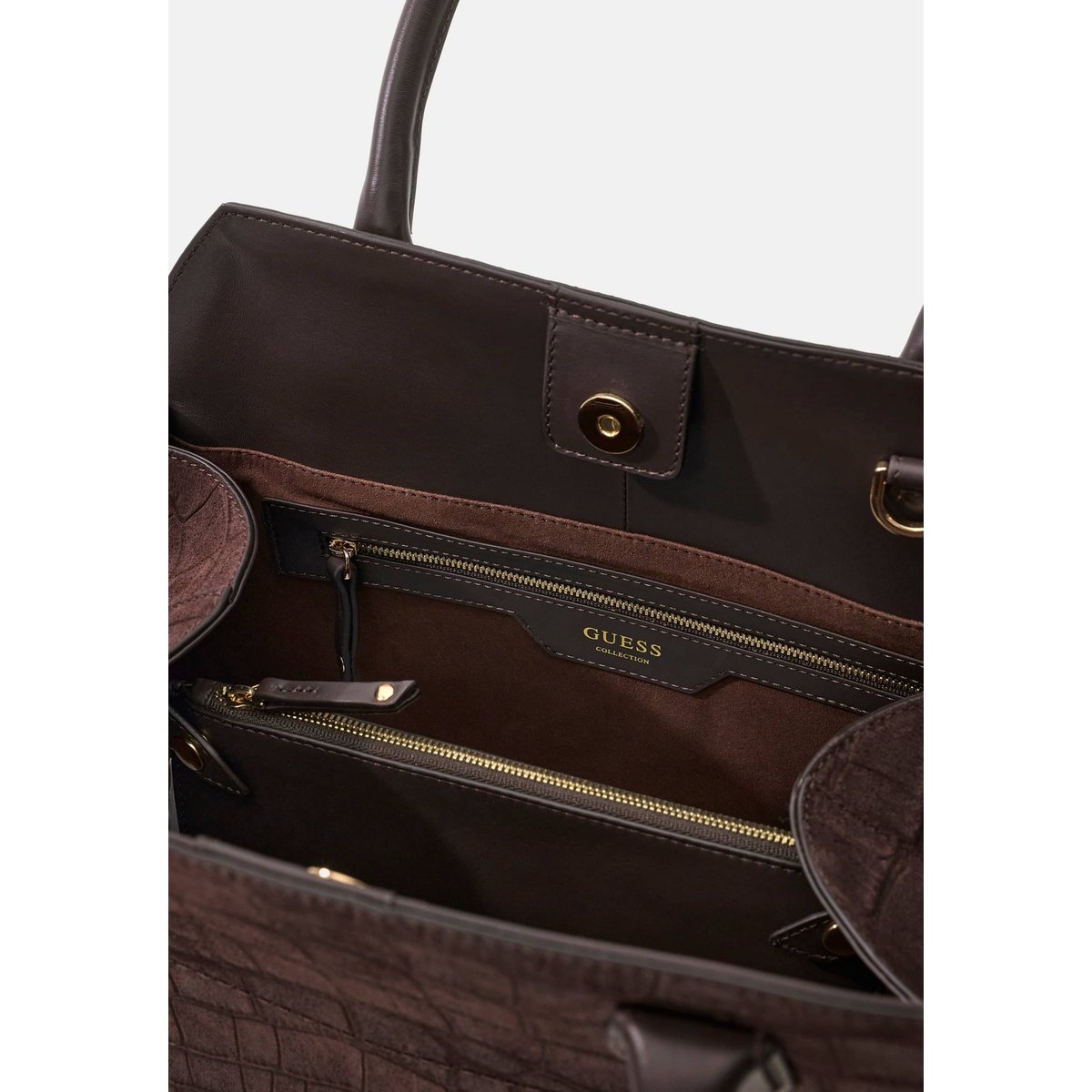 Sac À Main En Cuir Véritable Liza dko, GUESS