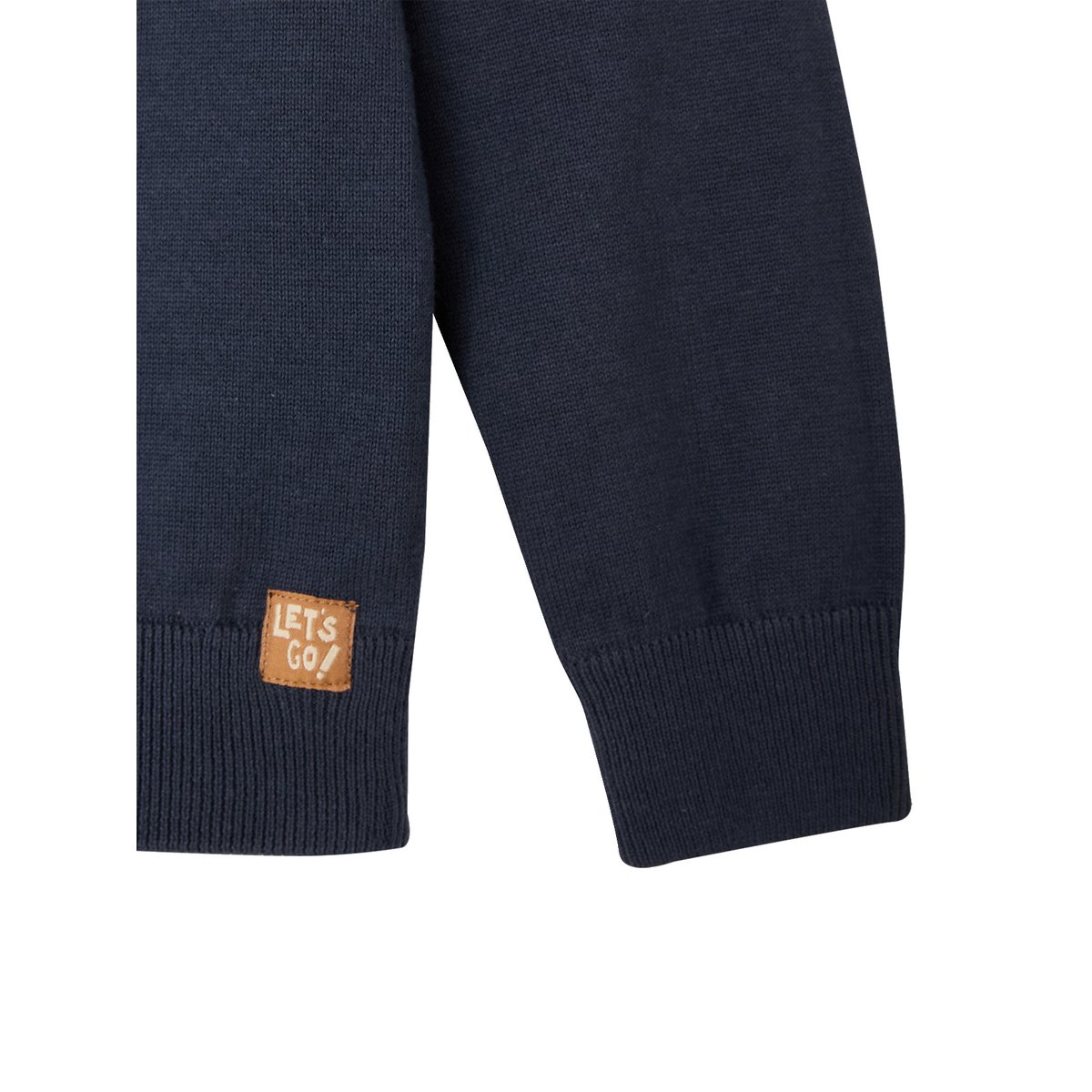 Pull col rond marine, VERTBAUDET