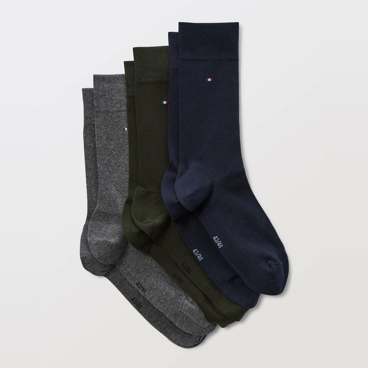 Chaussette unitaire en coton noir, MONOPRIX