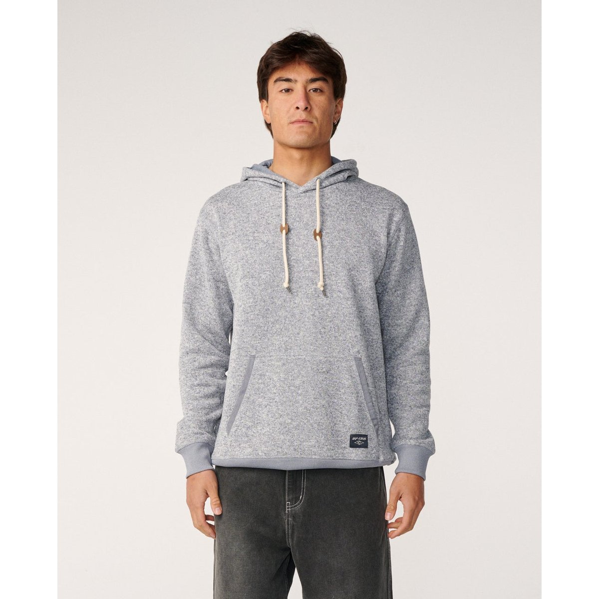 Sweat CRESCENT HOOD grey marle, RIP CURL