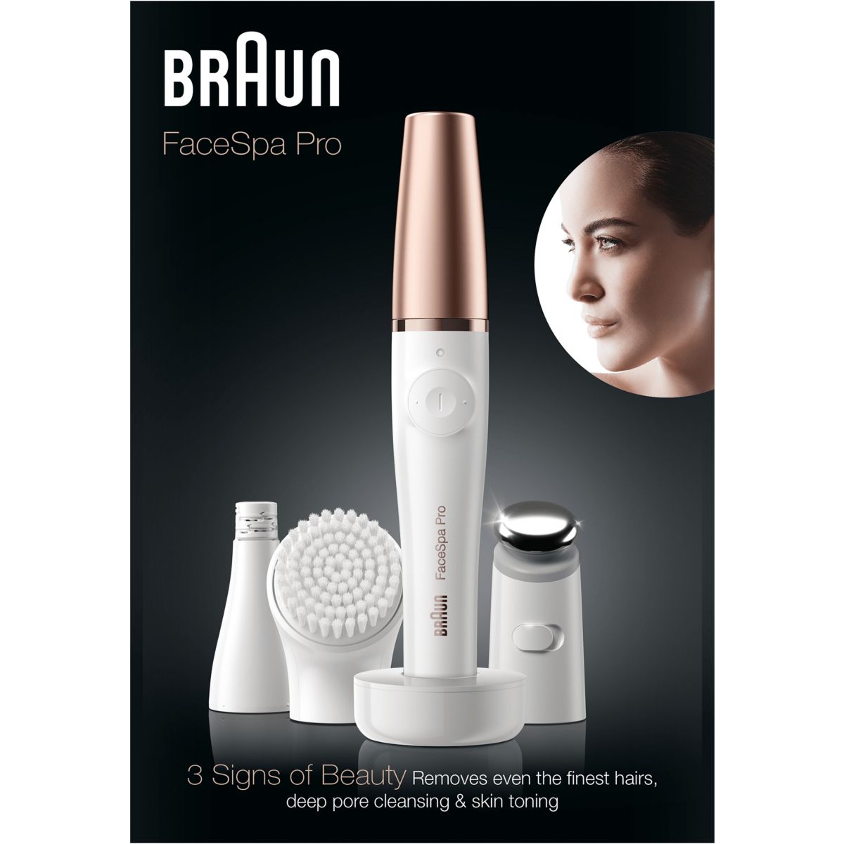 Epilateur FaceSpa Pro 911 + brosse visage couleur unique, BRAUN