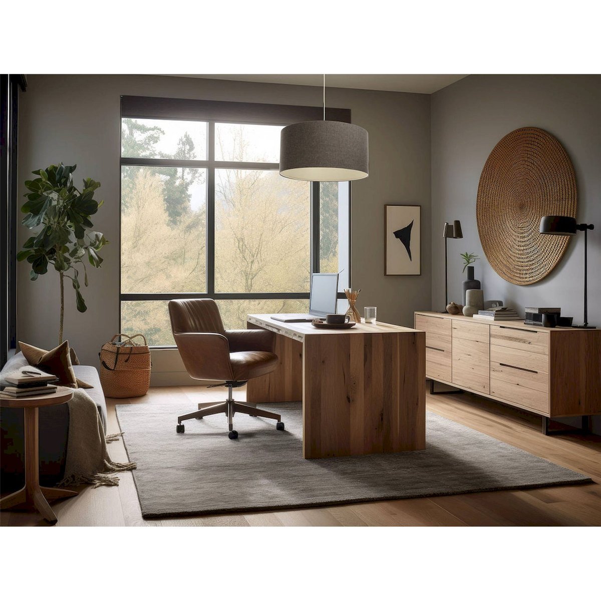 Suspension ronde en tissu lumière douce Boho Elegant beige crème texturé, BPS KONCEPT