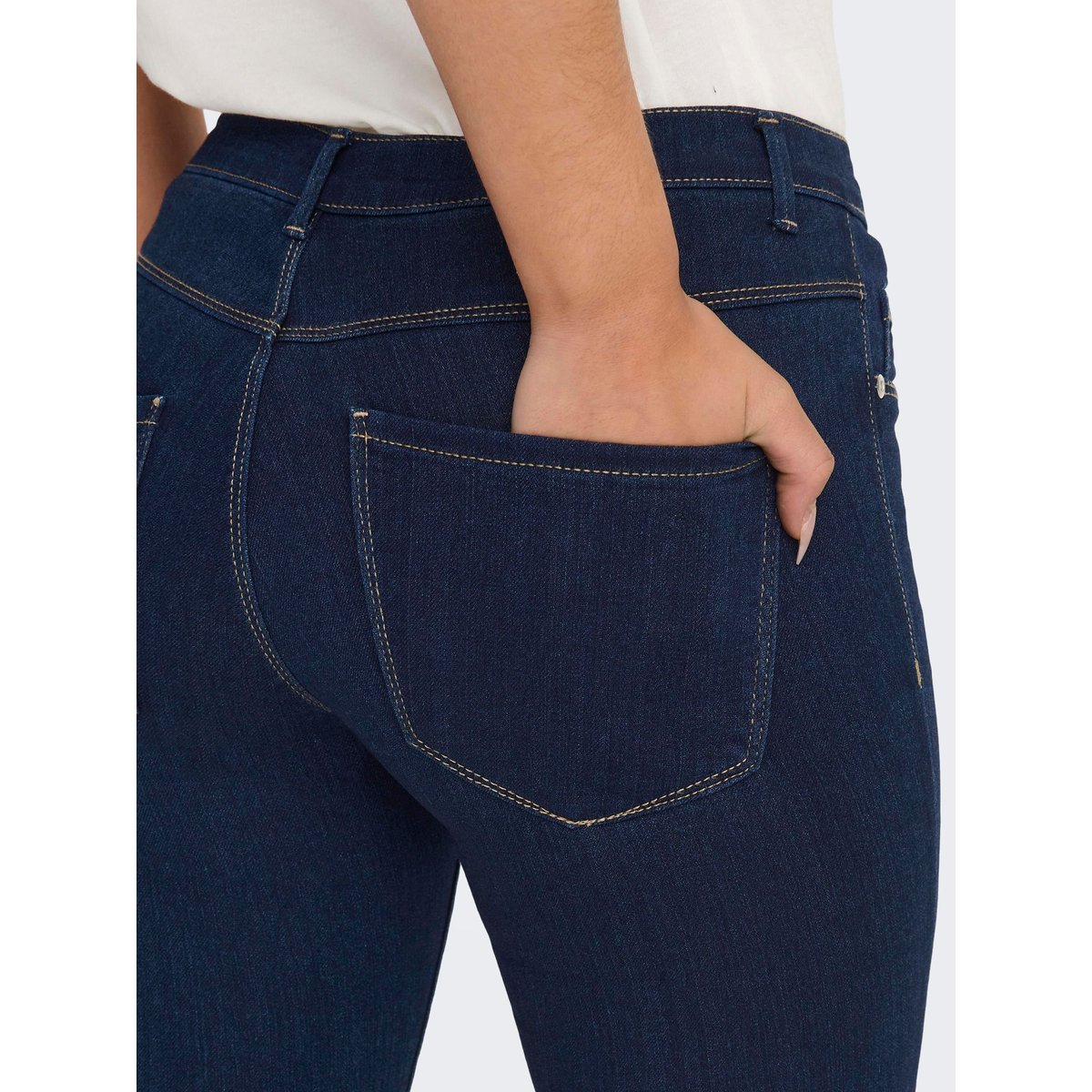 Jean Skinny dark blue denim, ONLY