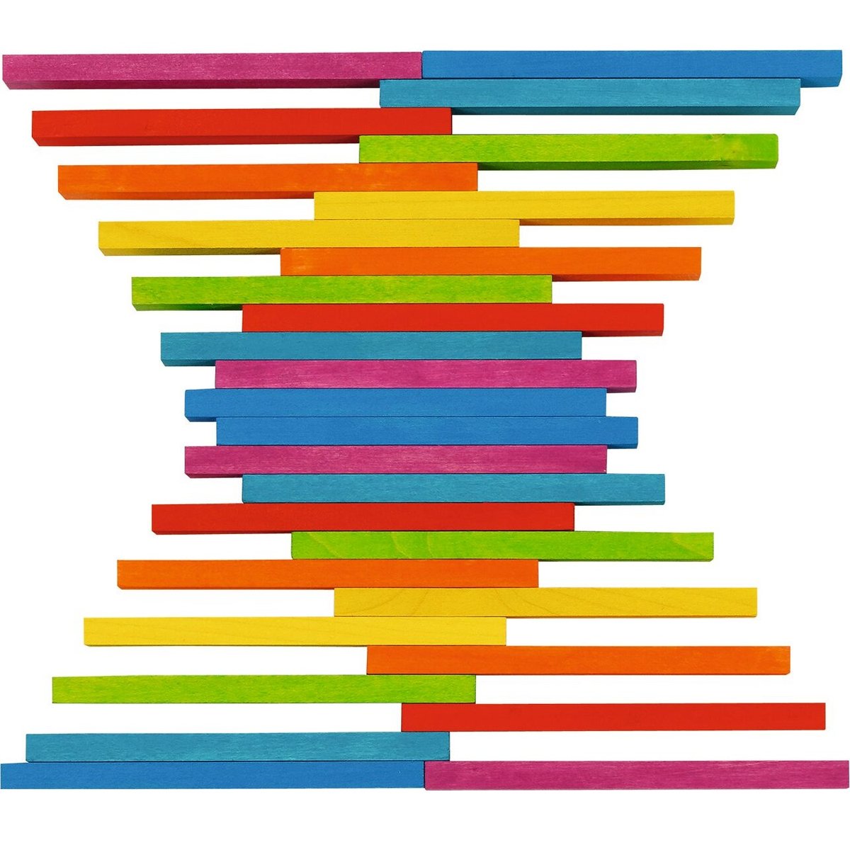 Planchettes en bois multicolores multicolore, GOKI