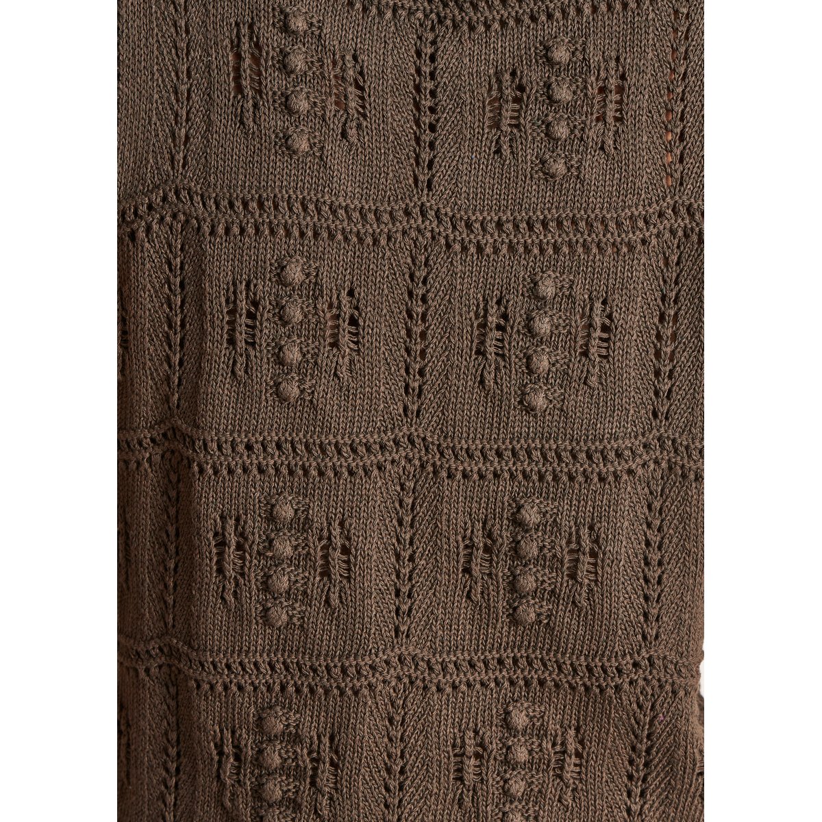 Pull sans manches en maille crochet baobab, LA FEE MARABOUTEE