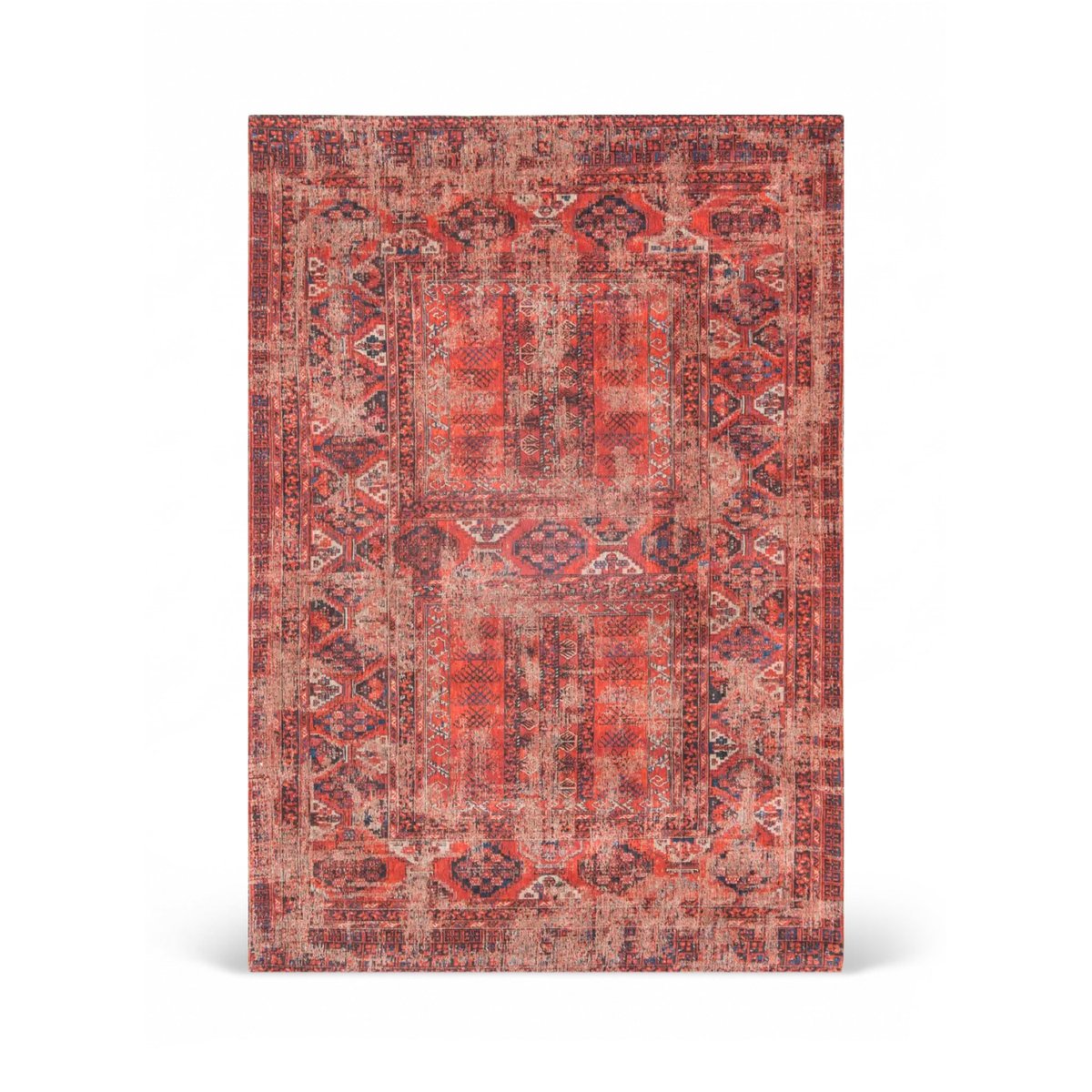 Tapis tissé plat style orient AGHA rouge, NOVATREND