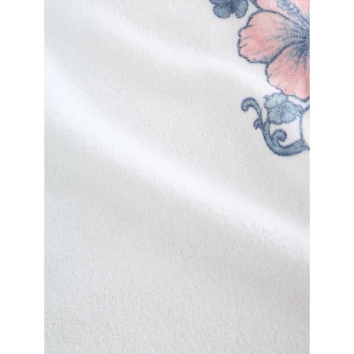 T-shirt à motif vague en tissu éponge blanc, NEXT
