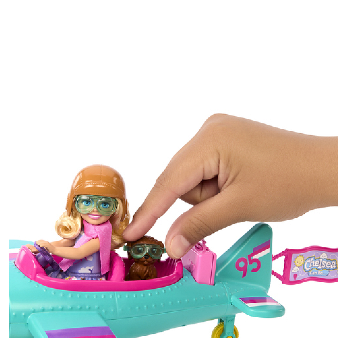 Barbie Chelsea Can Be Coffret avion et poupee beige, MATTEL