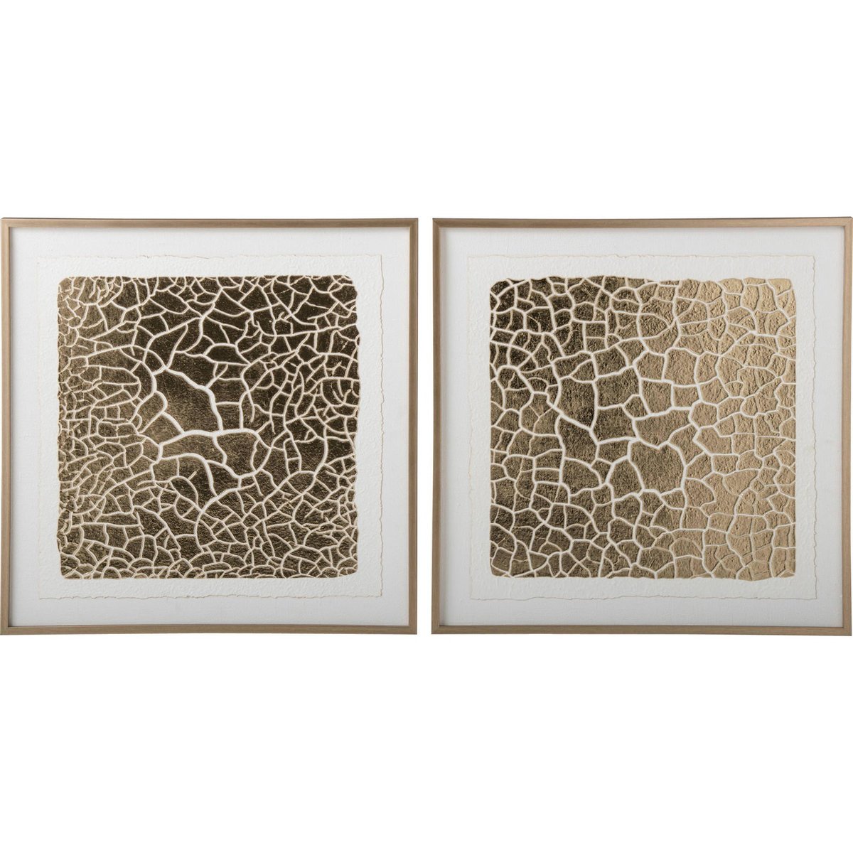 Tableau mural, Lot de 2 doré, RECOLLECTION