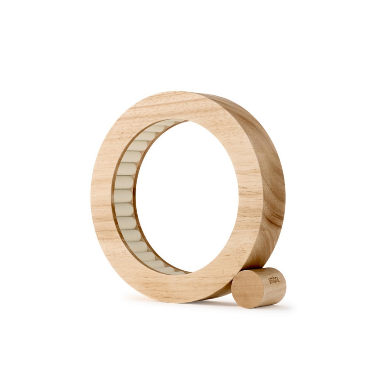 Range bijoux original design circulaire bois  FERRIS bois clair, UMBRA