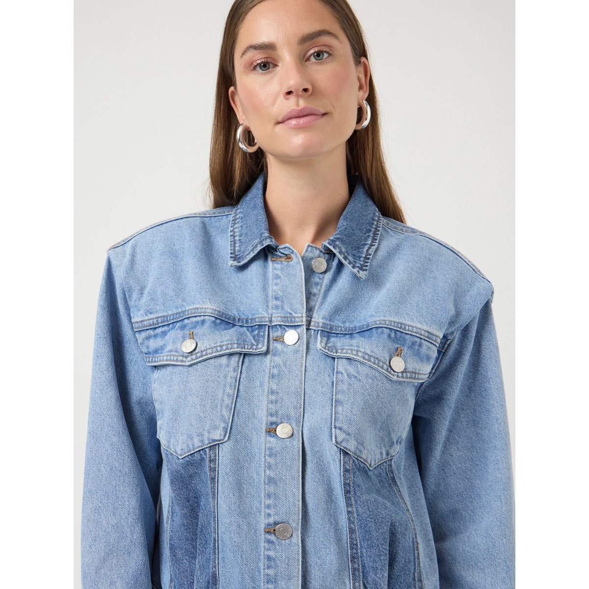 Veste En Jean light blue denim, YAS