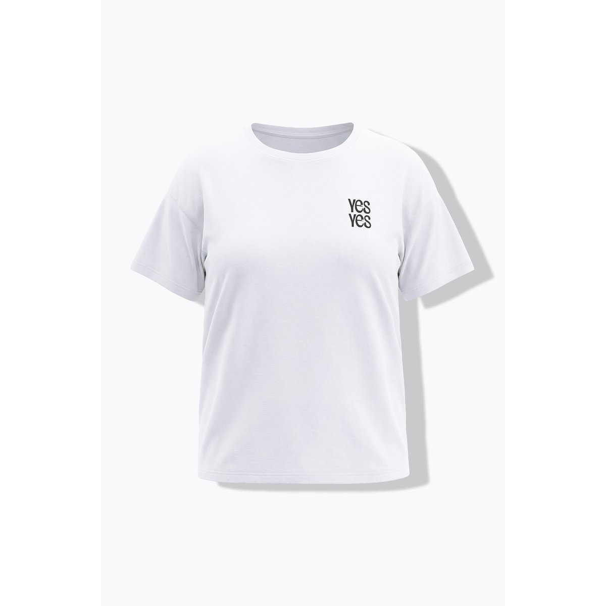 T-shirt oversize à message brodé blanc cassé, STUDIO UNTOLD