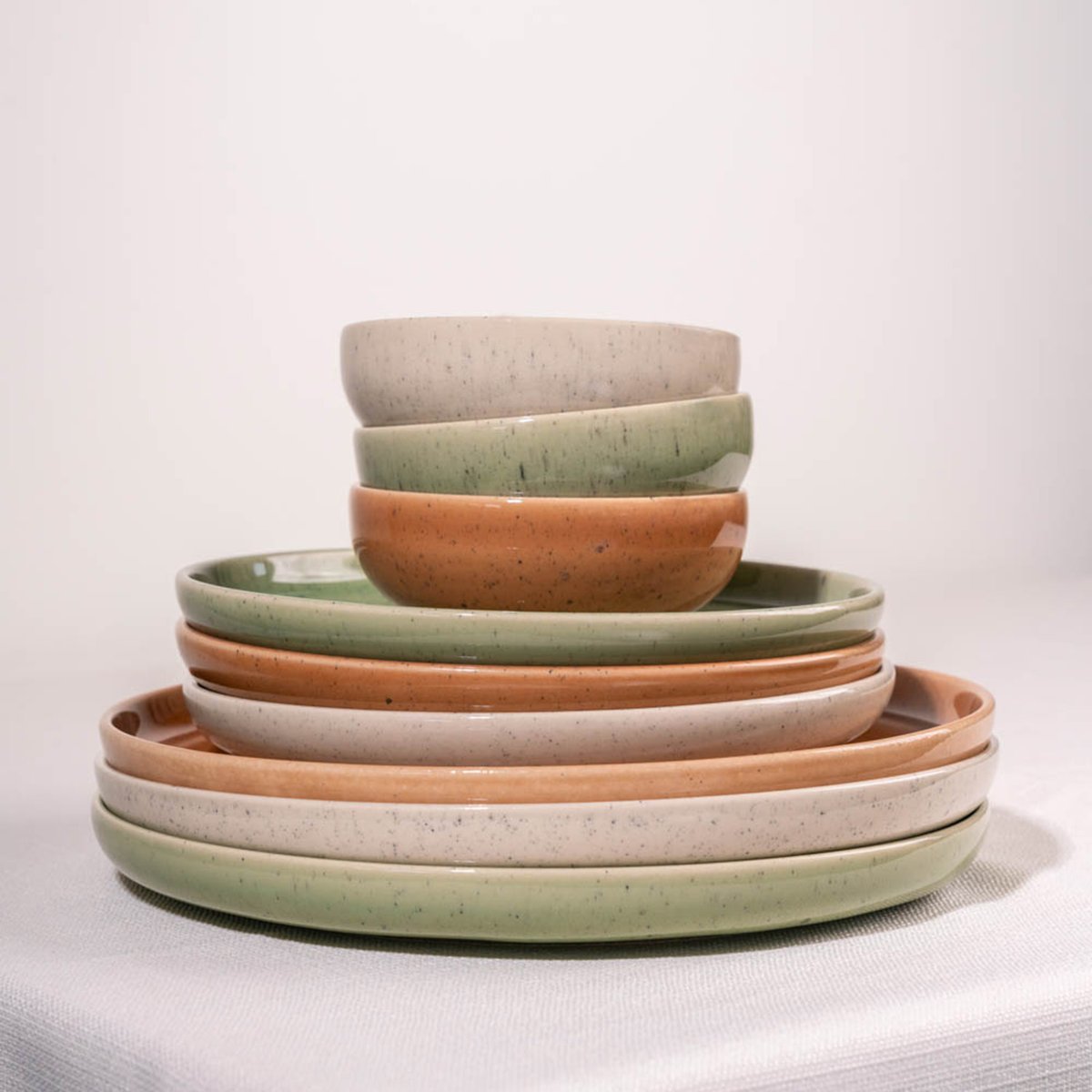 Lot de 4 petits bols BLUSH vert, SALT & PEPPER