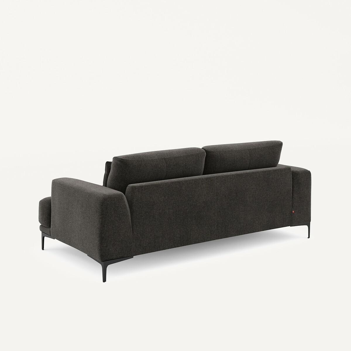 3-Sitzer-Sofa aus Chenille-Velours, Marsile basalt, AM.PM