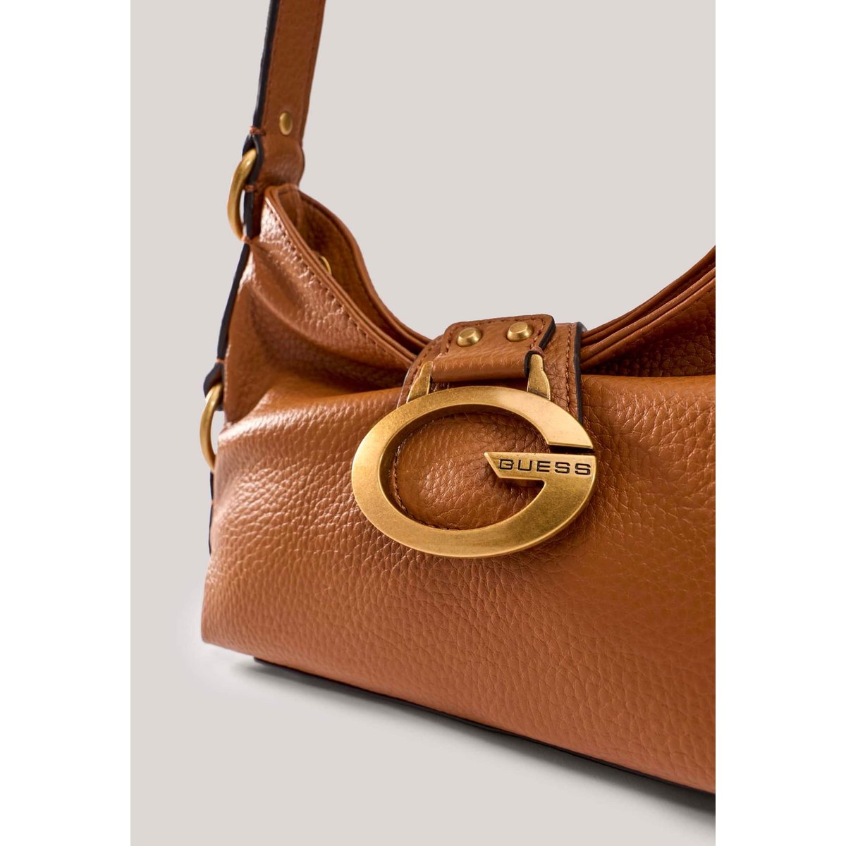Mini Sac À Épaule Camden marron, GUESS