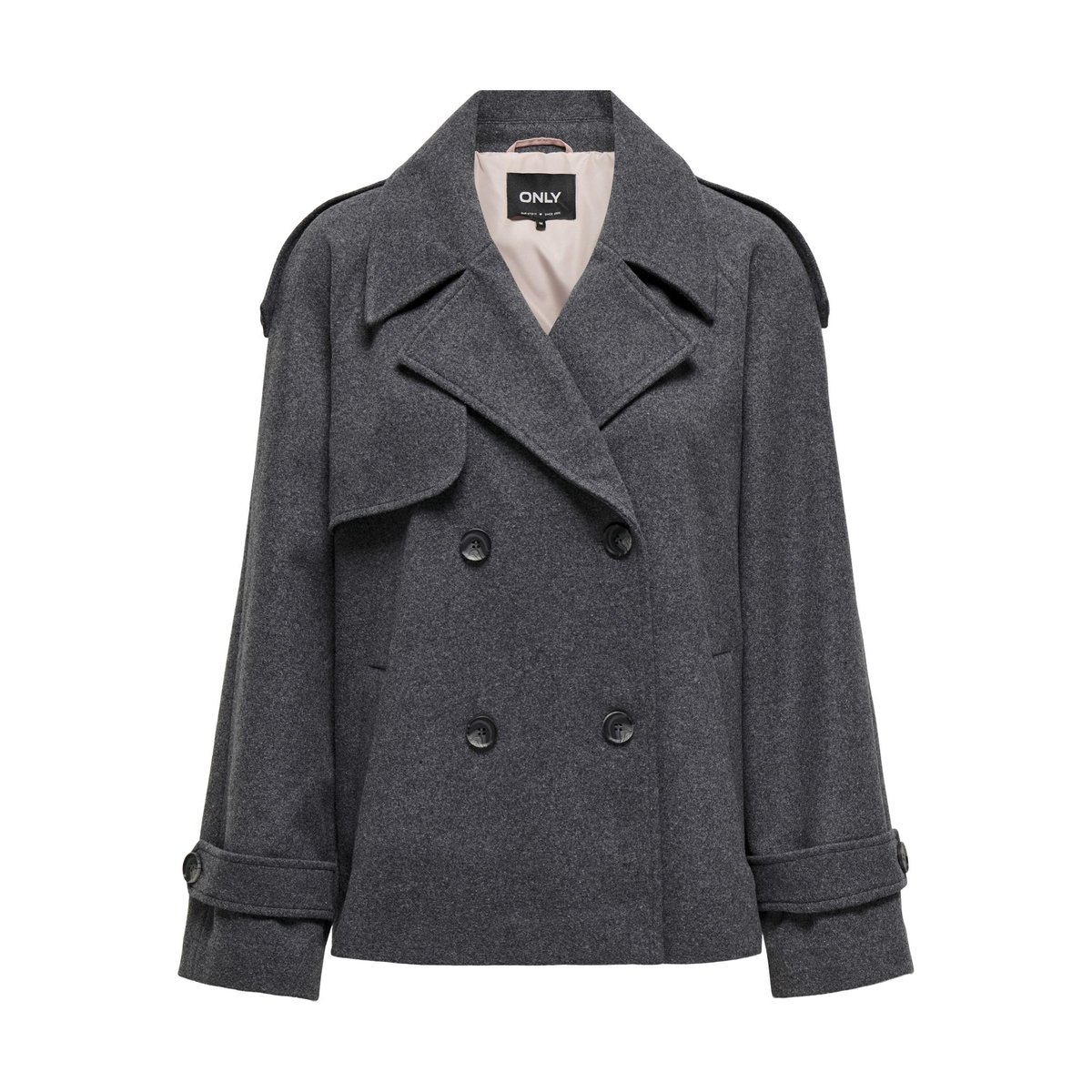 Trench Coat grise - dark grey melange 1, ONLY