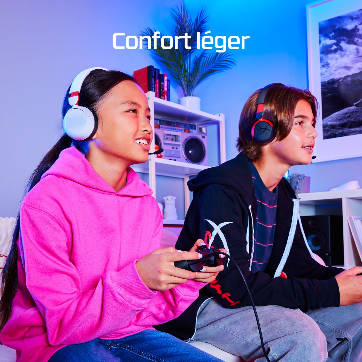 Casque gamer Cloud Mini WD Noir couleur unique, HYPER