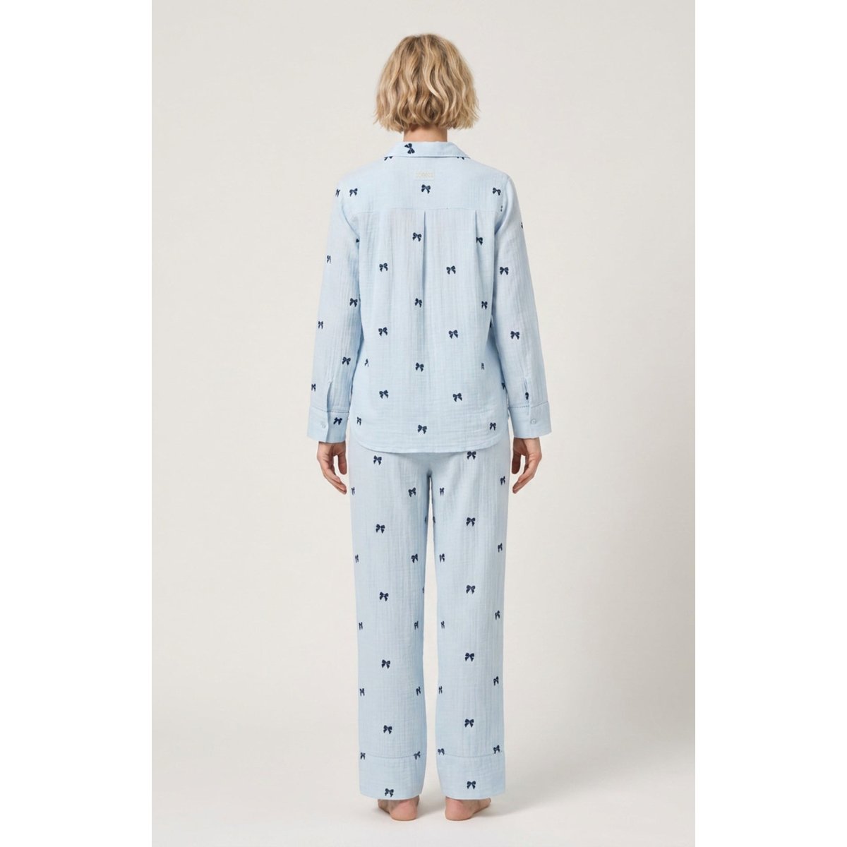 Pyjama boutonné en gaze de coton imprimé Rosie ice, ARTHUR