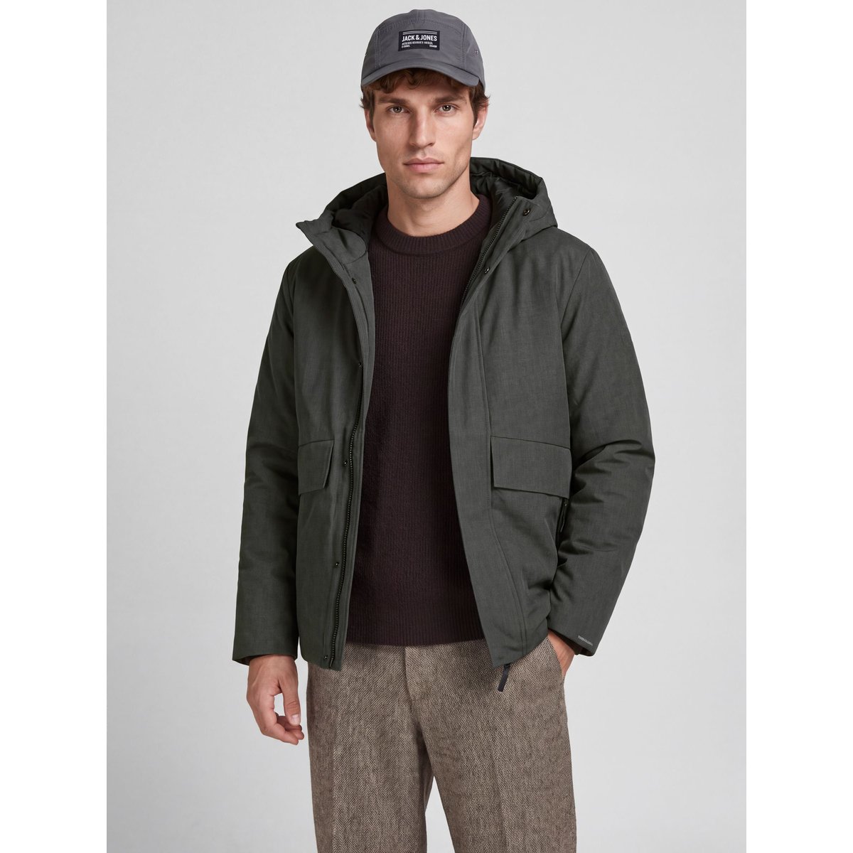 Veste dark grey melange, JACK & JONES