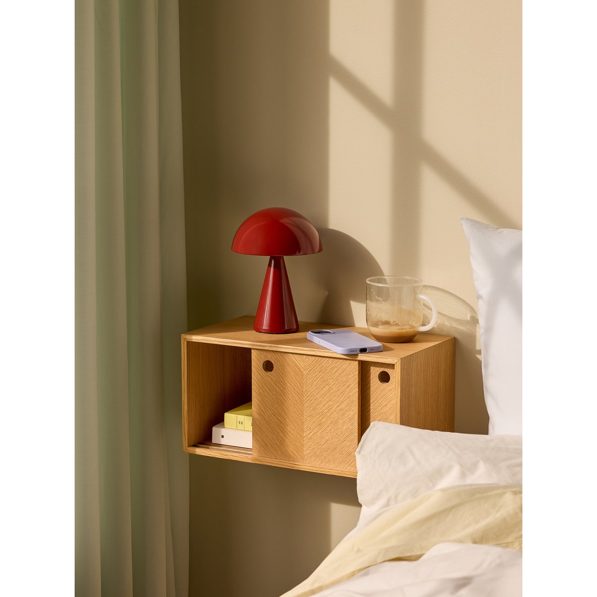 Étagère en placage de chêne HERRINGBONE naturel, HUBSCH
