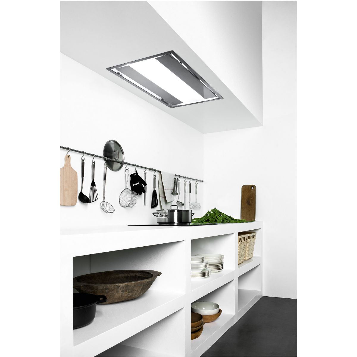 Hotte plafond CORNUVO3432 sans moteur couleur unique, FALMEC