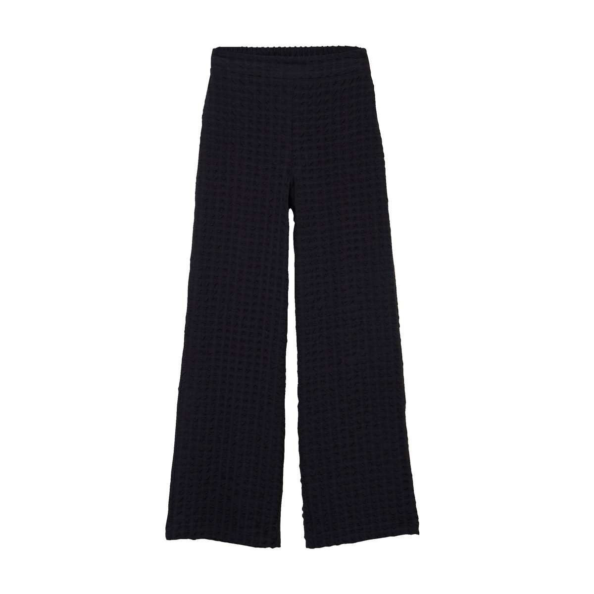 Pantalon loose taille haute fluide noir, BONOBO