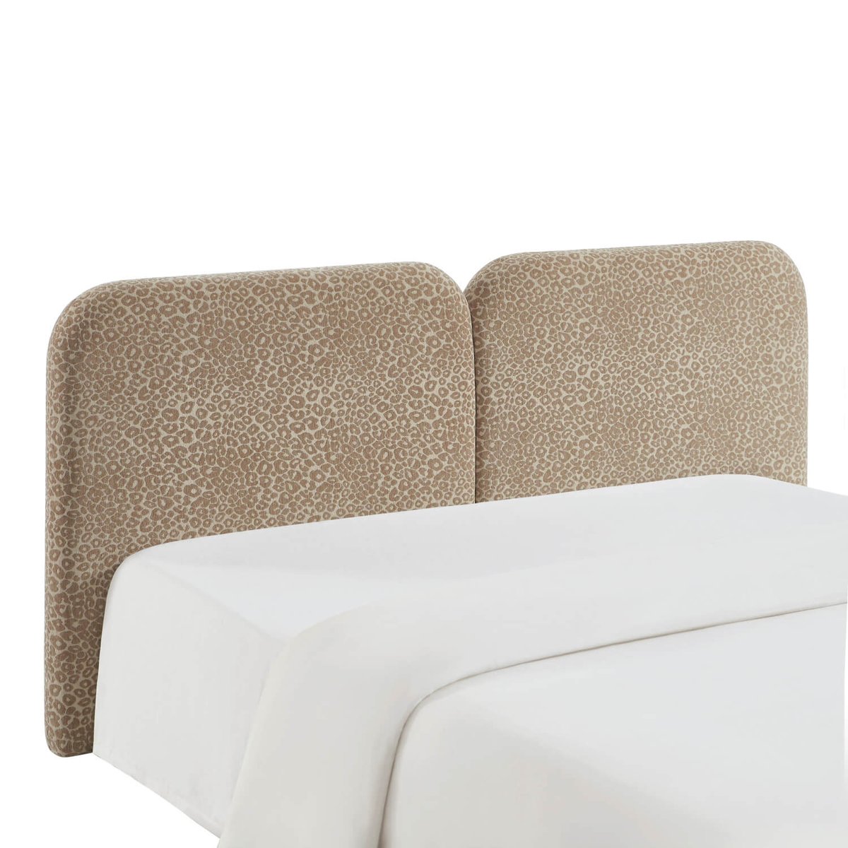 Tête de lit en tissu jacquard LOUISON beige, SORELH