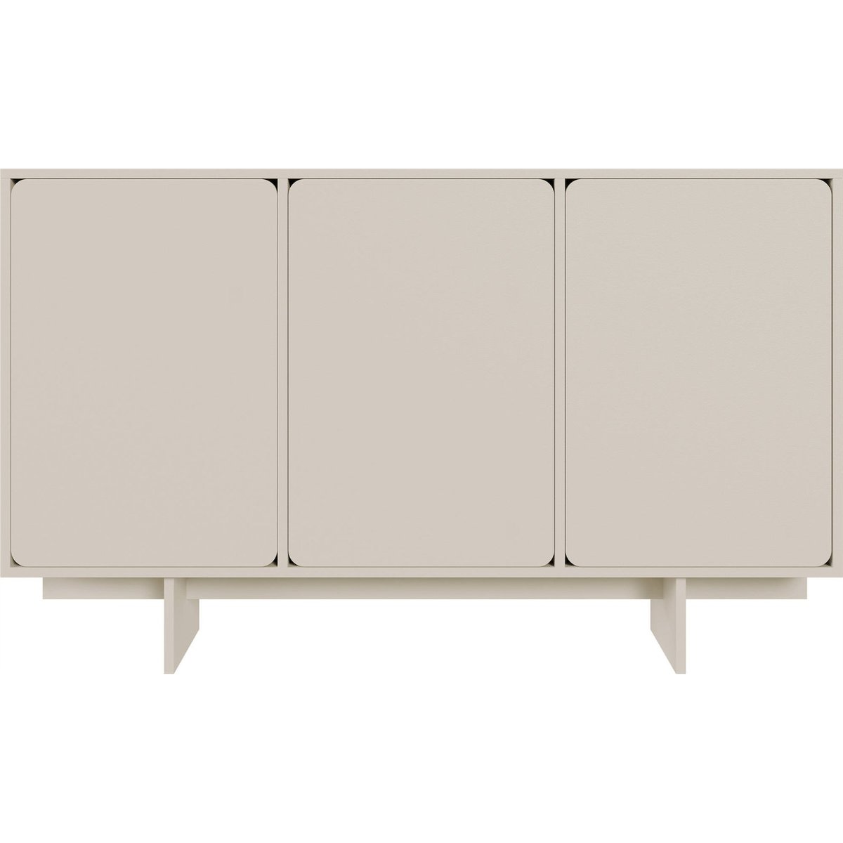 Buffet bas 3 portes collection WUWU beige grisé, RECOLLECTION