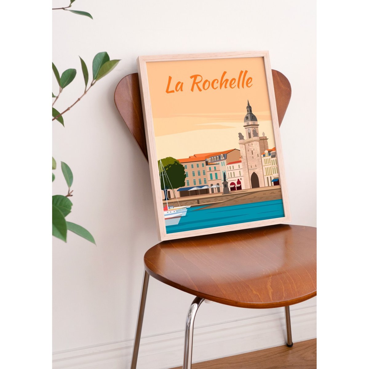 Affiche ville La Rochelle 2 blanc, L'AFFICHERIE
