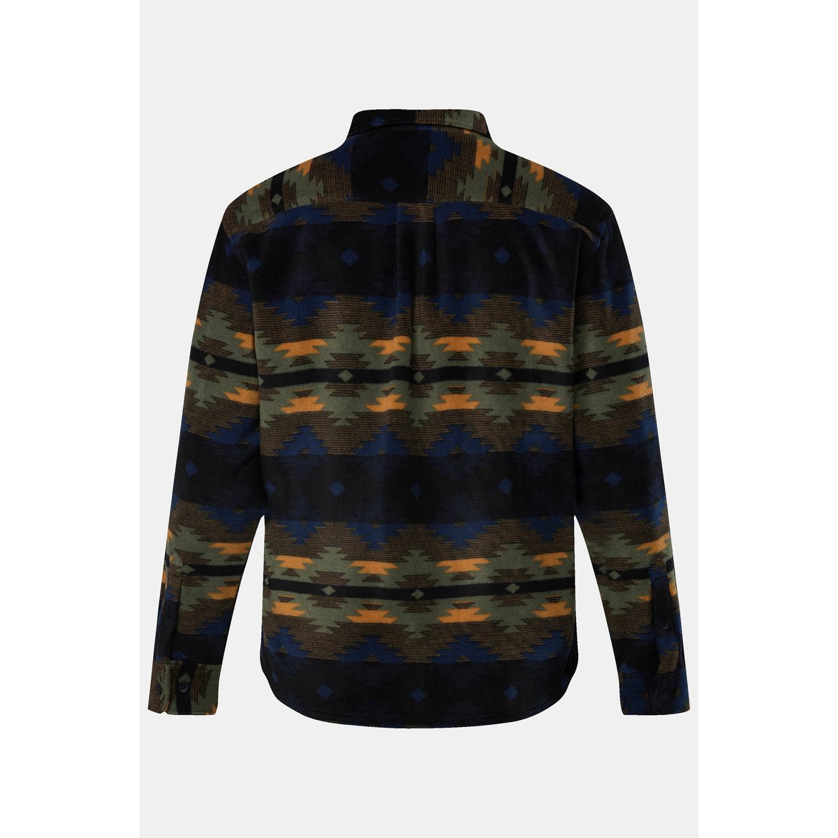 Chemise col Kent et motif all-over olive, JP1880
