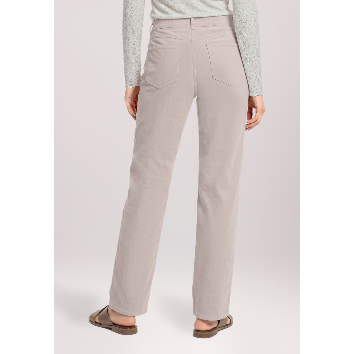 Pantalon casual avec structure taupe, CARTOON