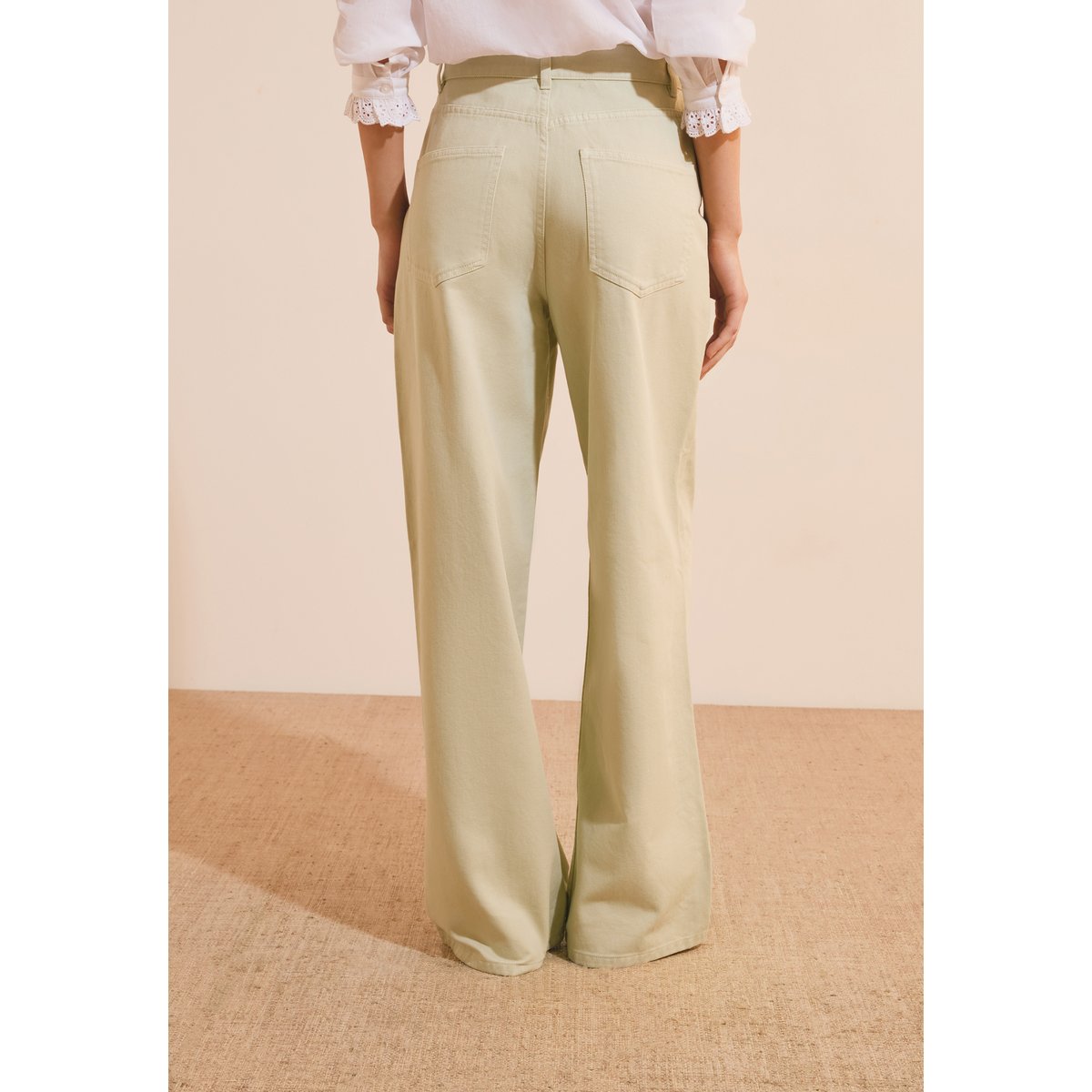 Jean large DOOSA GD vert nil, ETAM