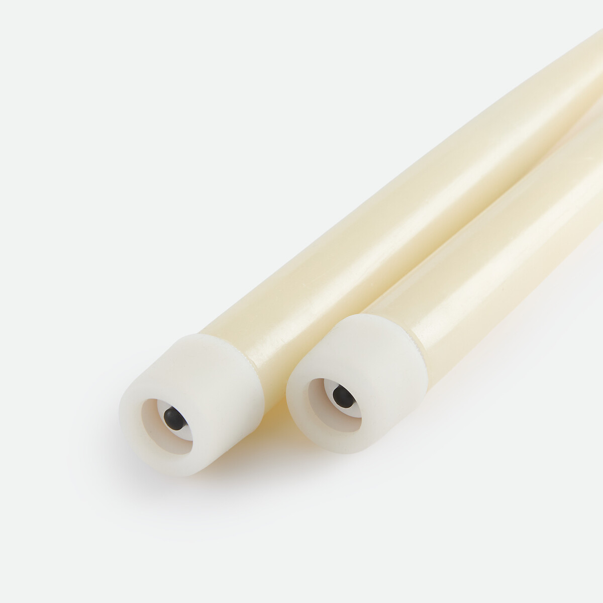 Lot de 2 bougies LED, en cire, hauteur 24,5 cm ecru, LA REDOUTE INTERIEURS