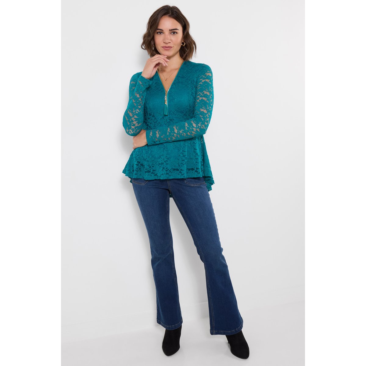 Haut Zippé en Dentelle Loretta autres, JOE BROWNS