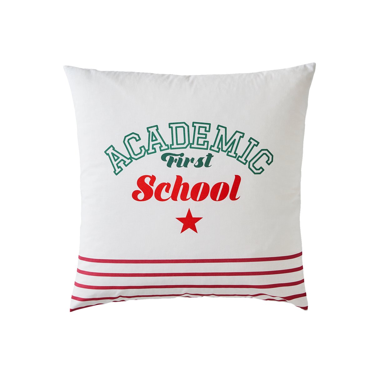 Parure housse de couette + taie d'oreiller Academic écru, VERTBAUDET