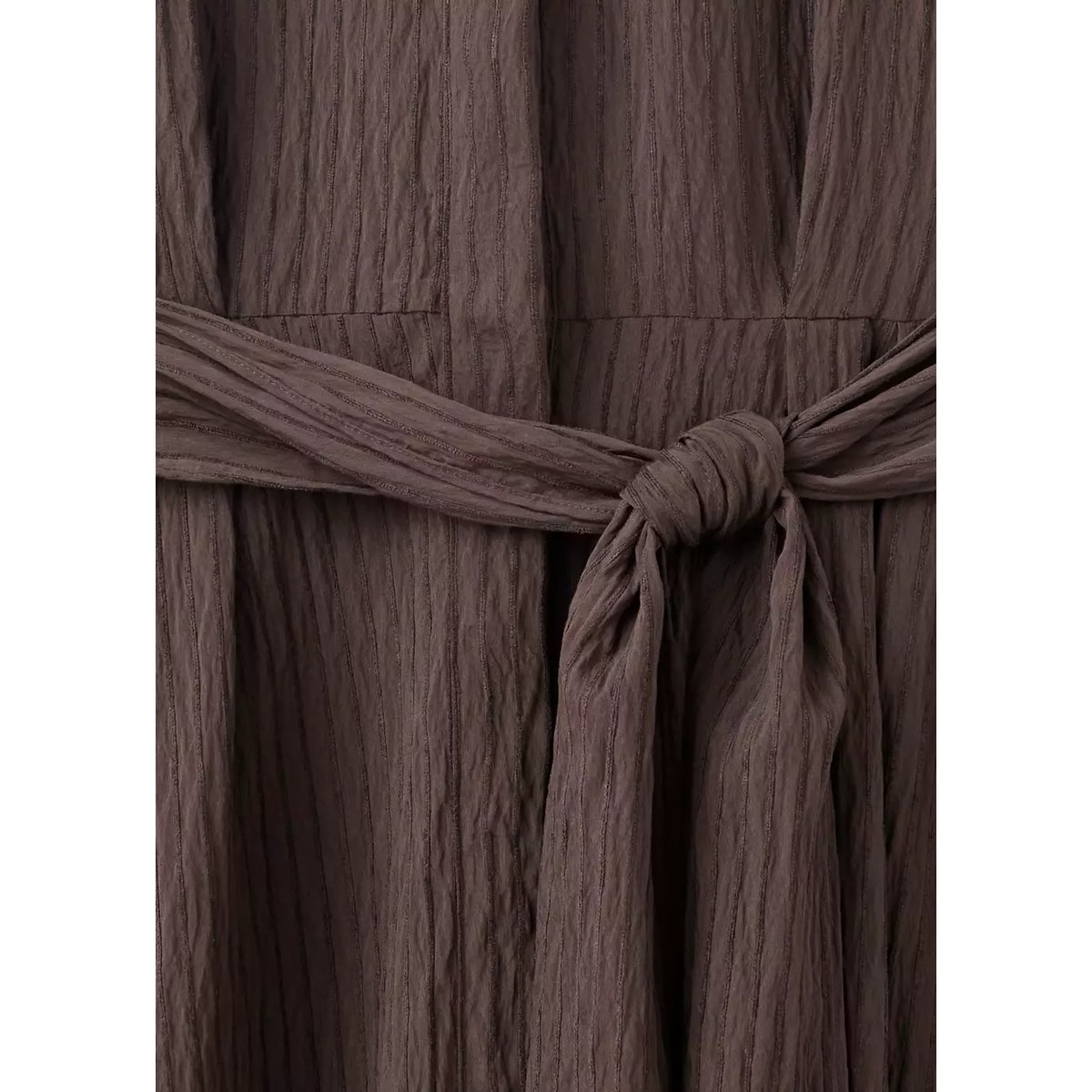 Robe chemisier ceinture marron, MANGO