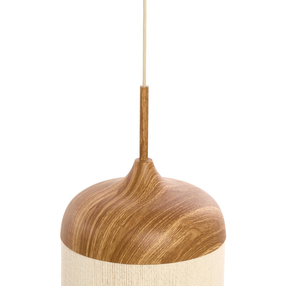 Lampe Suspendue Métal DANIA crème, LIGHT & LIVING 