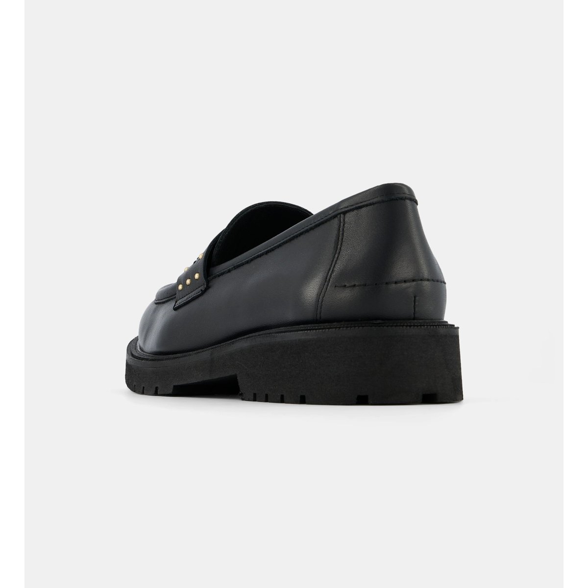 Mocassins avec studs charlize cuir noir, GALERIES LAFAYETTE