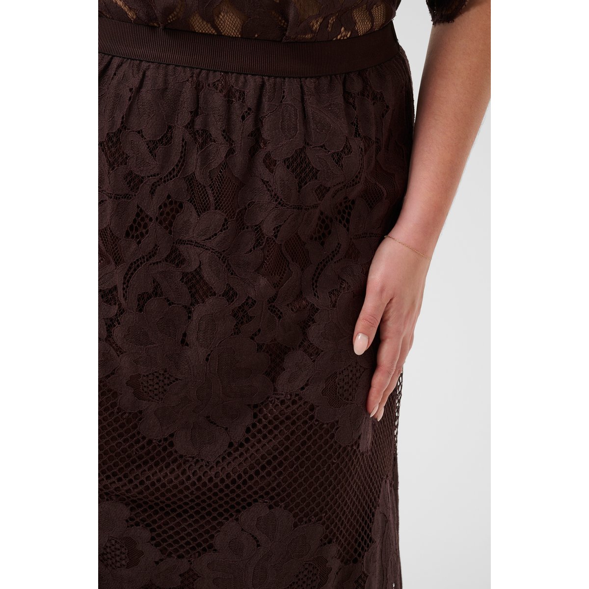 Jupe marron coffee bean, KAFFE CURVE