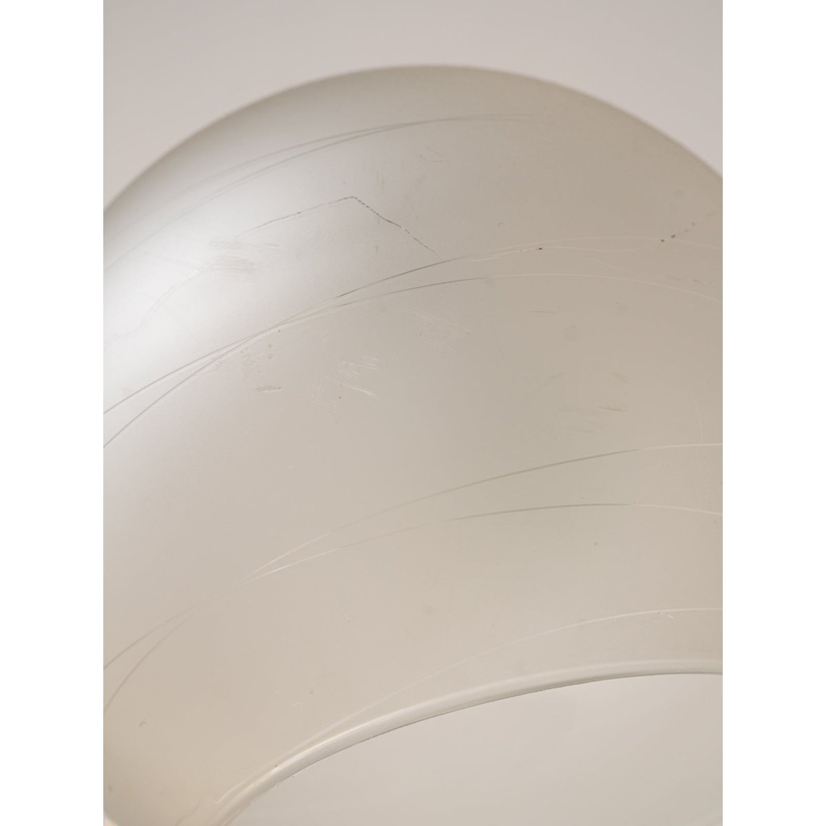Lampadaire arc en verre et en marbre Julien N°389 - Bon état transparent, DEBONGOUT