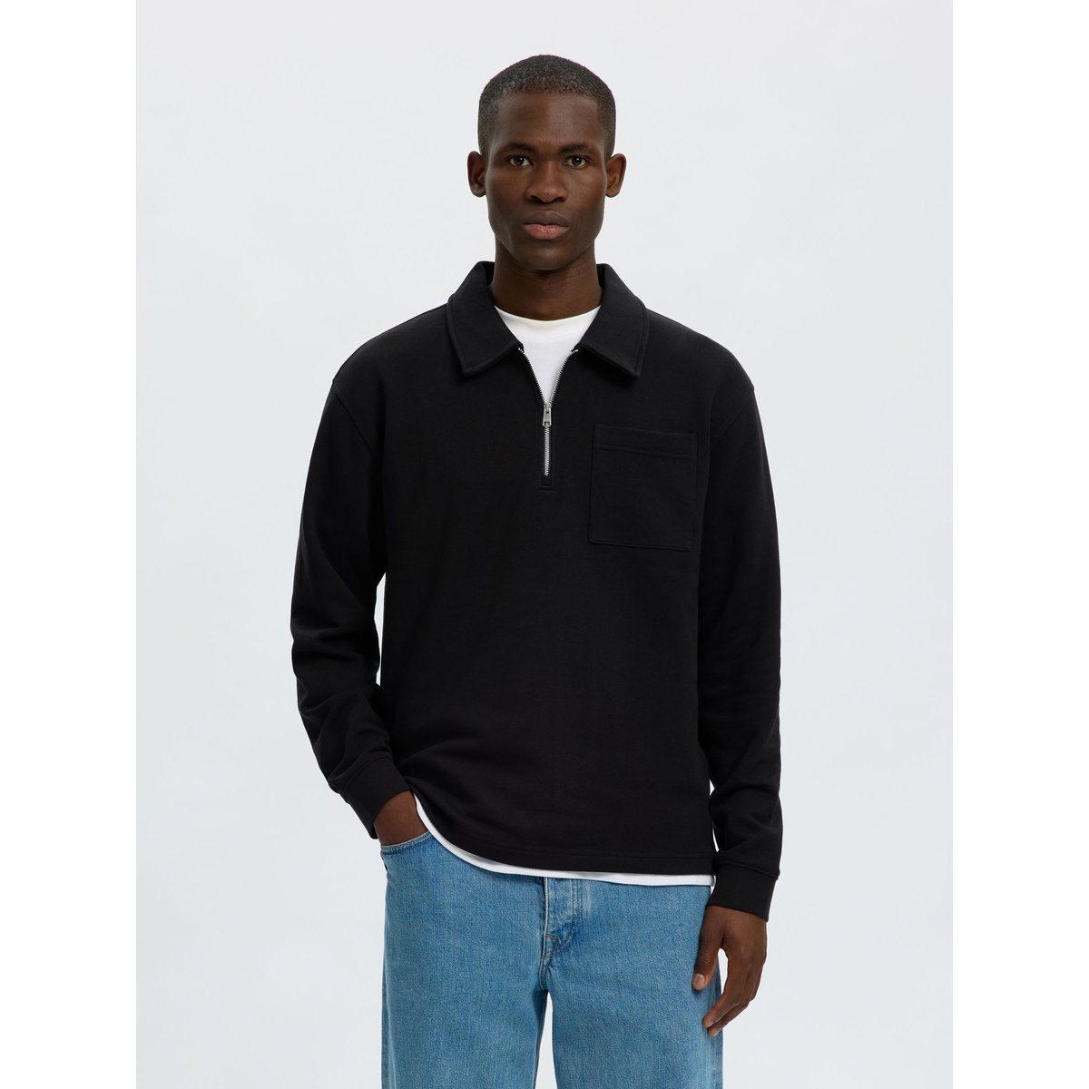 Pullover noir - black1, SELECTED