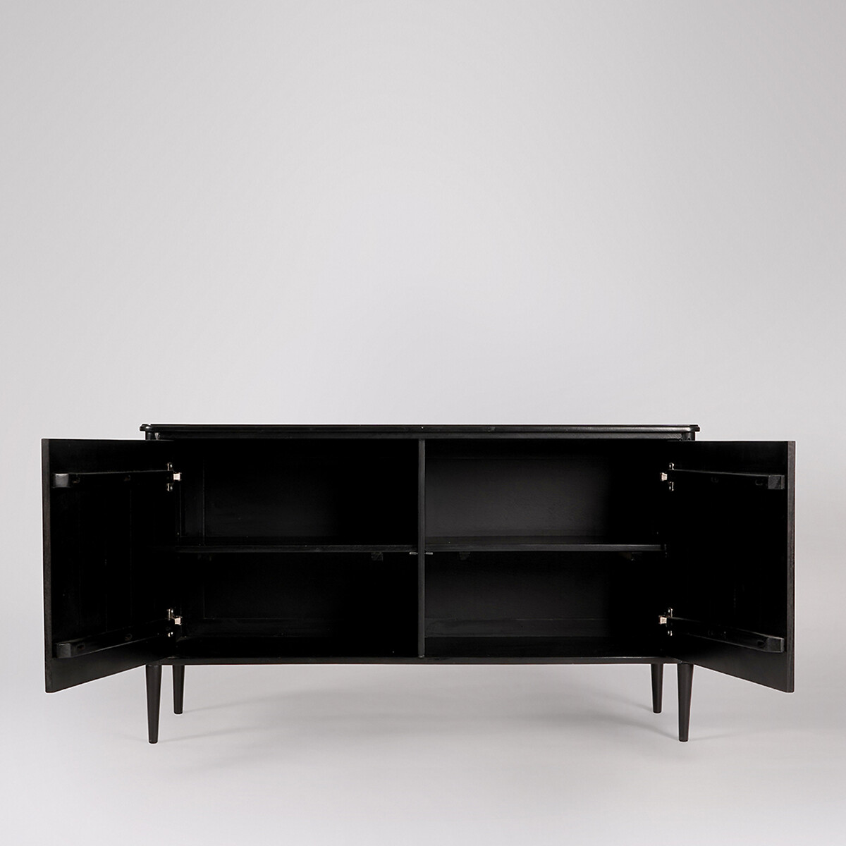 Reyna Mango Wood 2 Door Sideboard black, SWOON