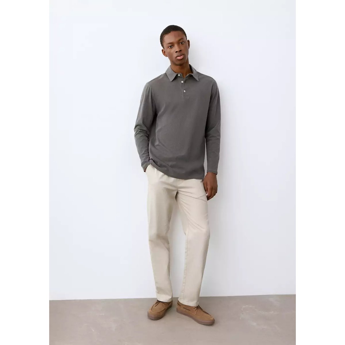 Pantalon coton lin cordon sable, MANGO TEEN