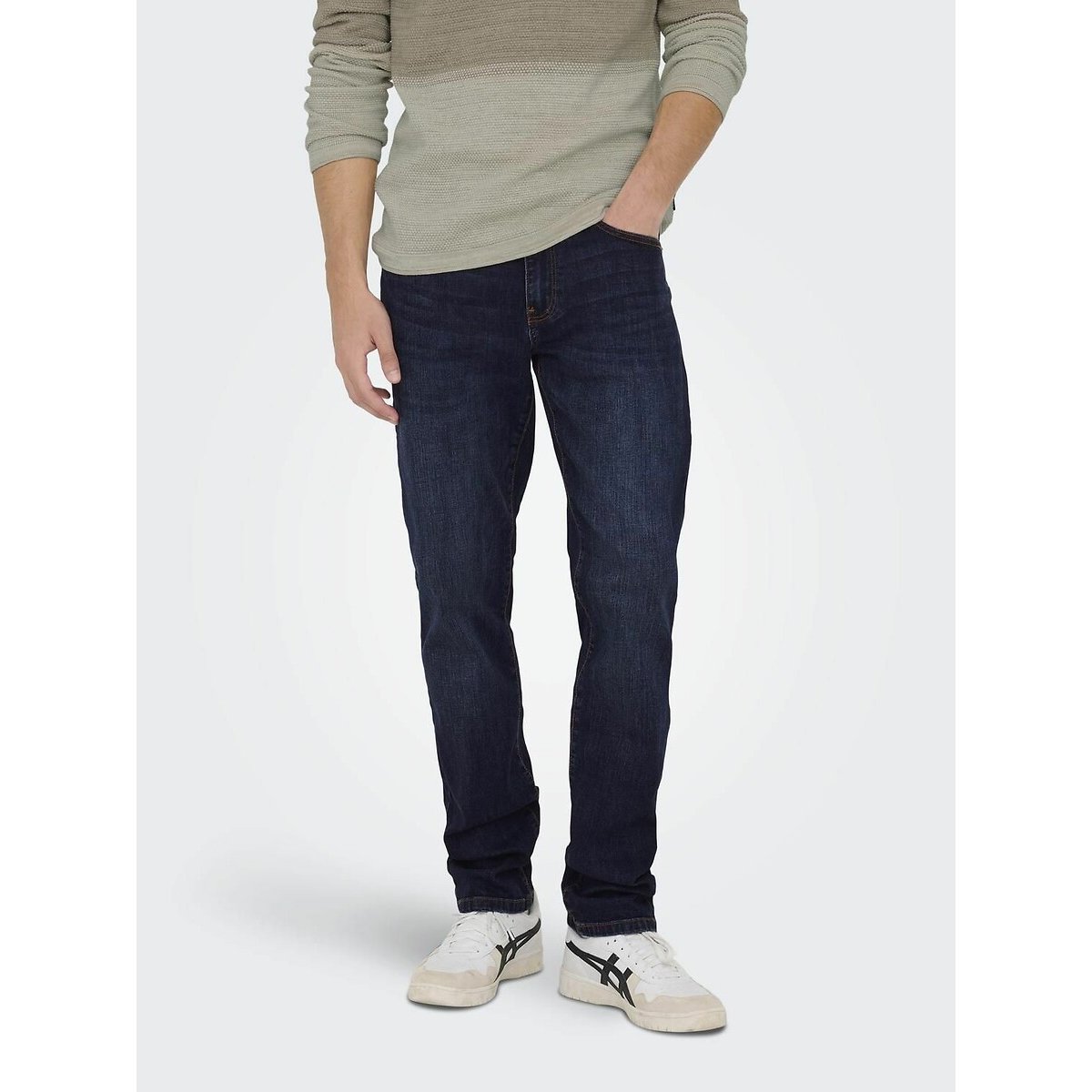 Jean droit Weft bleu foncé, ONLY & SONS