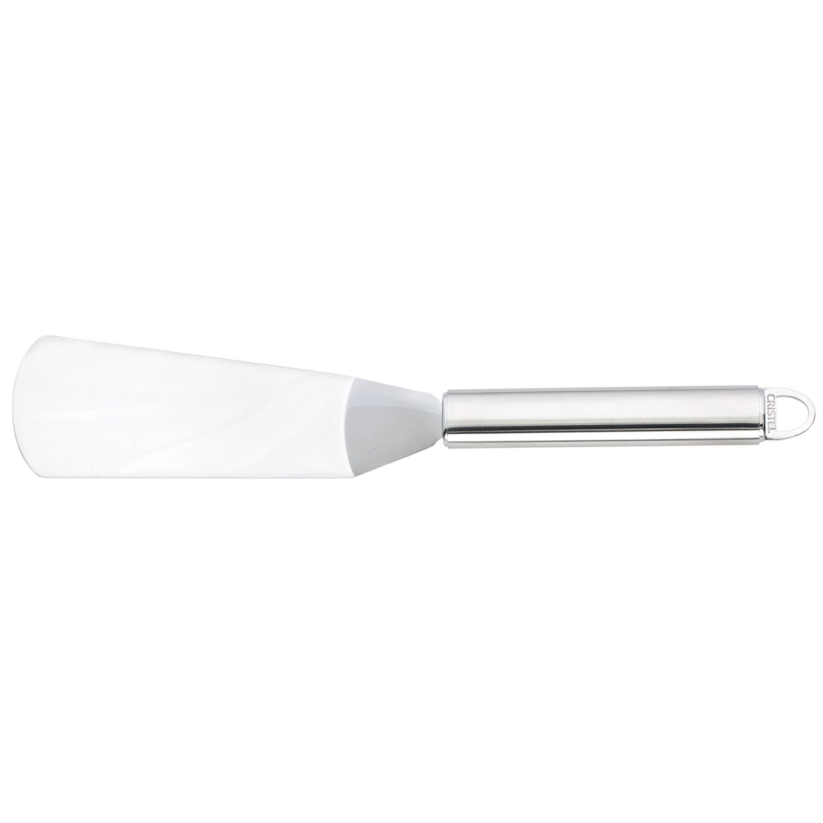 Spatule coudée large 27.5cm POC inox, CRISTEL