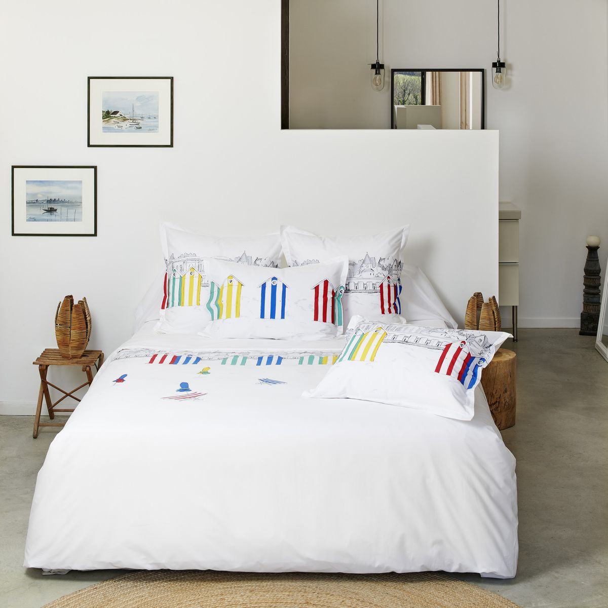 Housse De Couette   Percale De Coton - LES PLANCHES mer, TRADITION DES VOSGES